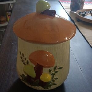 Vintage Ceramic Mushroom Canister